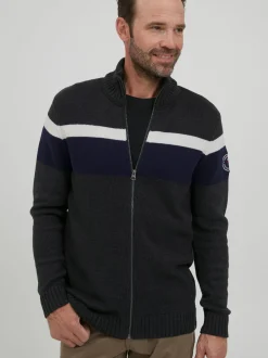 FQ1924 Herren Strickjacke - FQEdvard in anthrazit