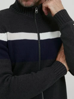 FQ1924 Herren Strickjacke - FQEdvard in anthrazit
