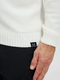 FQ1924 Herren Strickjacke - FQEdvard in weiß
