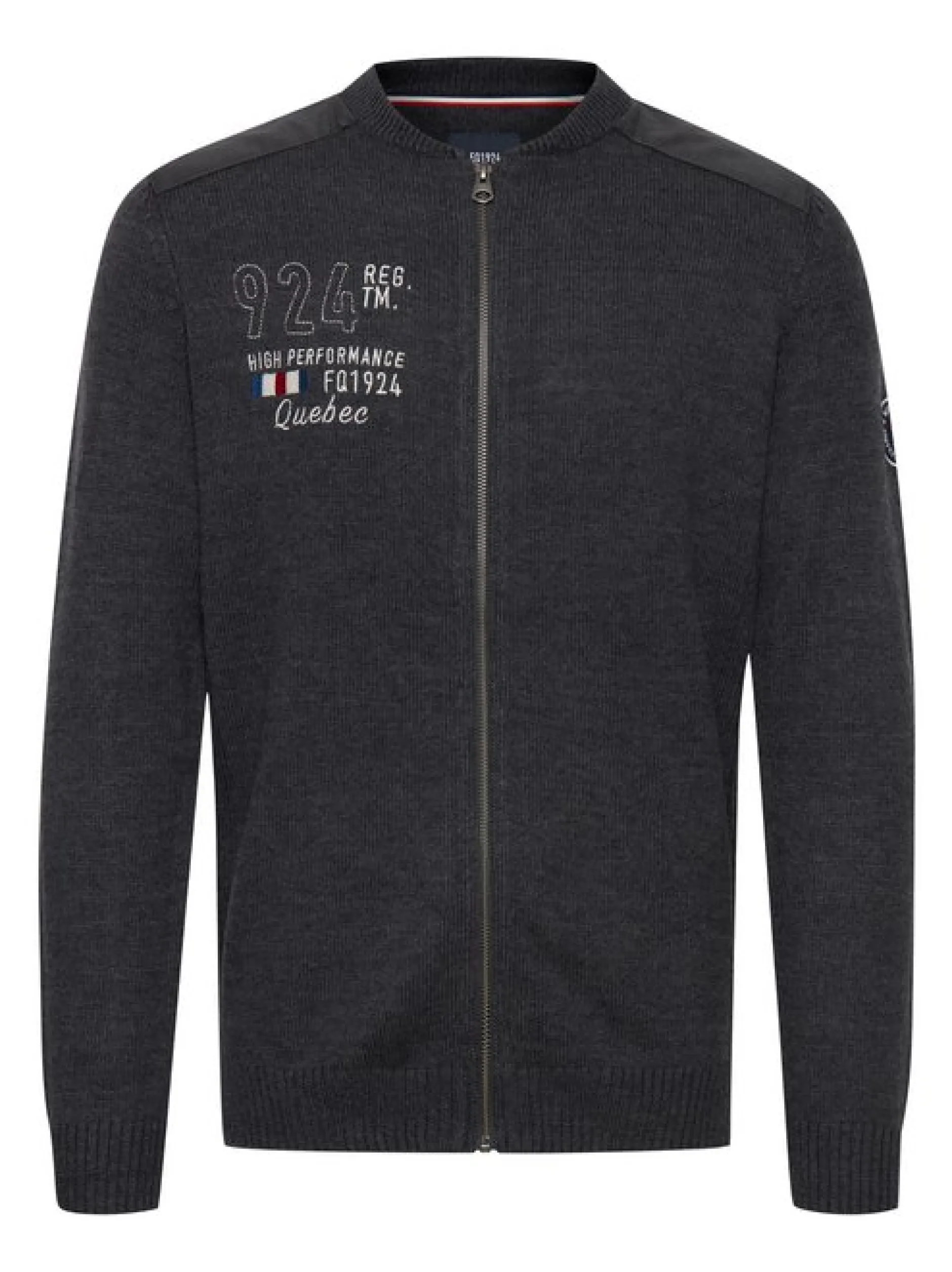 FQ1924 Herren Strickjacke - FQErland in anthrazit