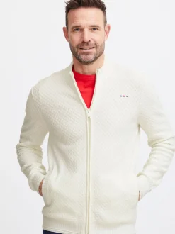 FQ1924 Herren Strickjacke - FQKyle in weiß