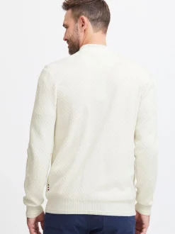 FQ1924 Herren Strickjacke - FQKyle in weiß