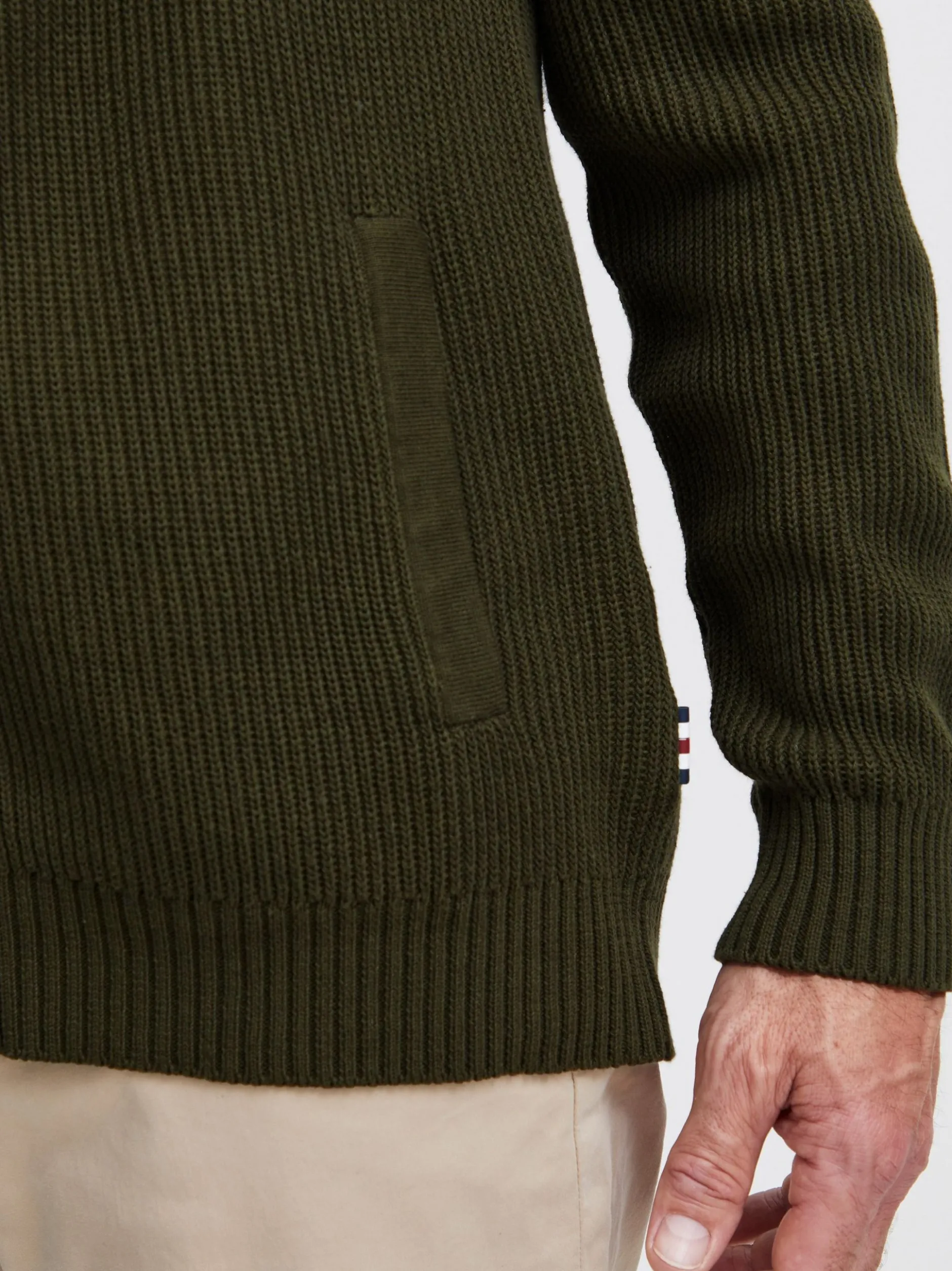 FQ1924 Herren Strickjacke - FQKyle in grün