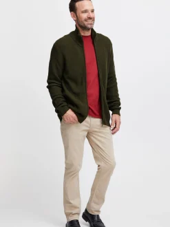 FQ1924 Herren Strickjacke - FQKyle in grün