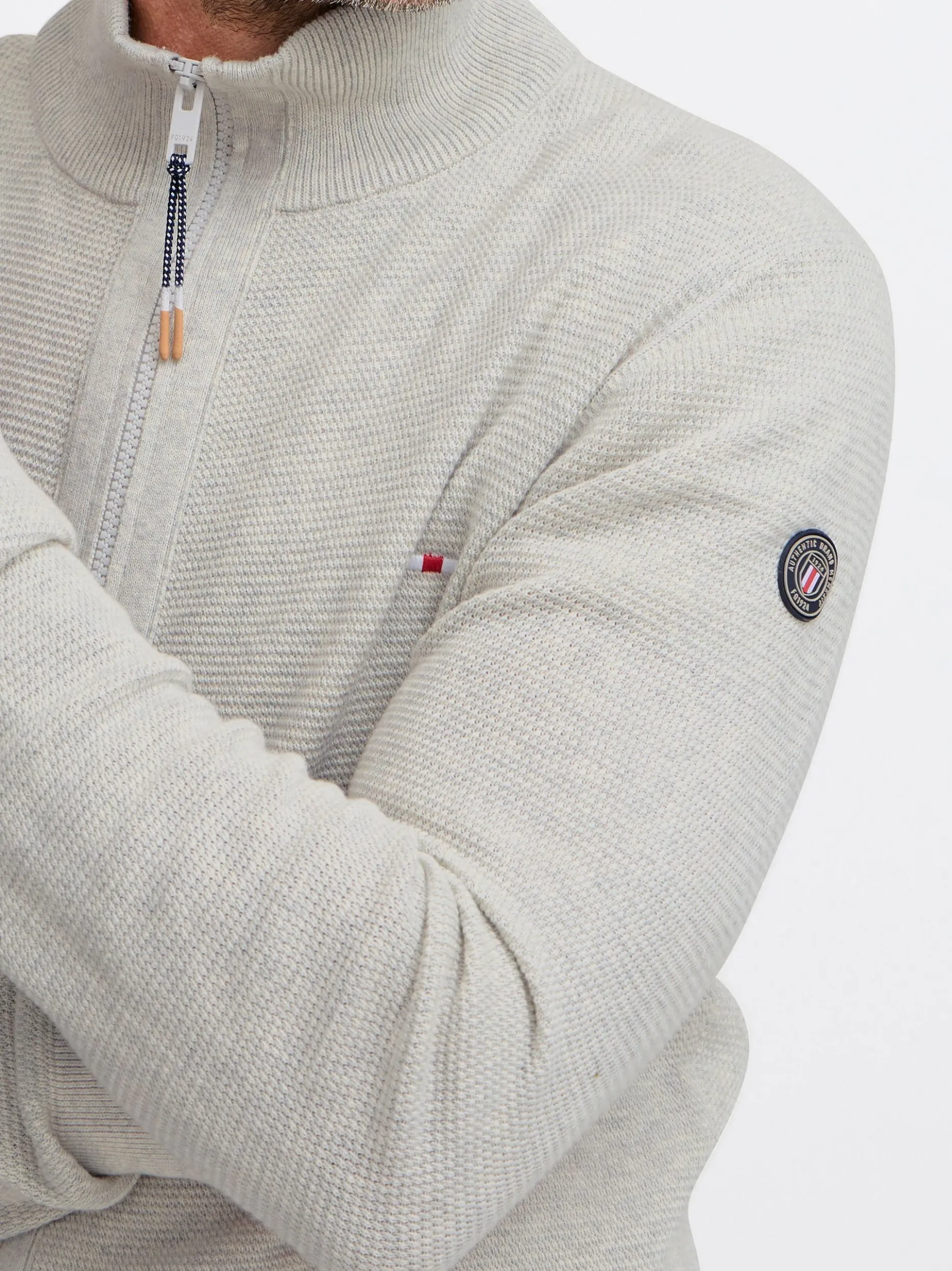 FQ1924 Herren Strickjacke - FQKyle in grau