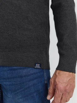 FQ1924 Herren Strickjacke - FQSabato in anthrazit