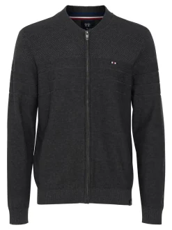 FQ1924 Herren Strickjacke - FQSabato in anthrazit