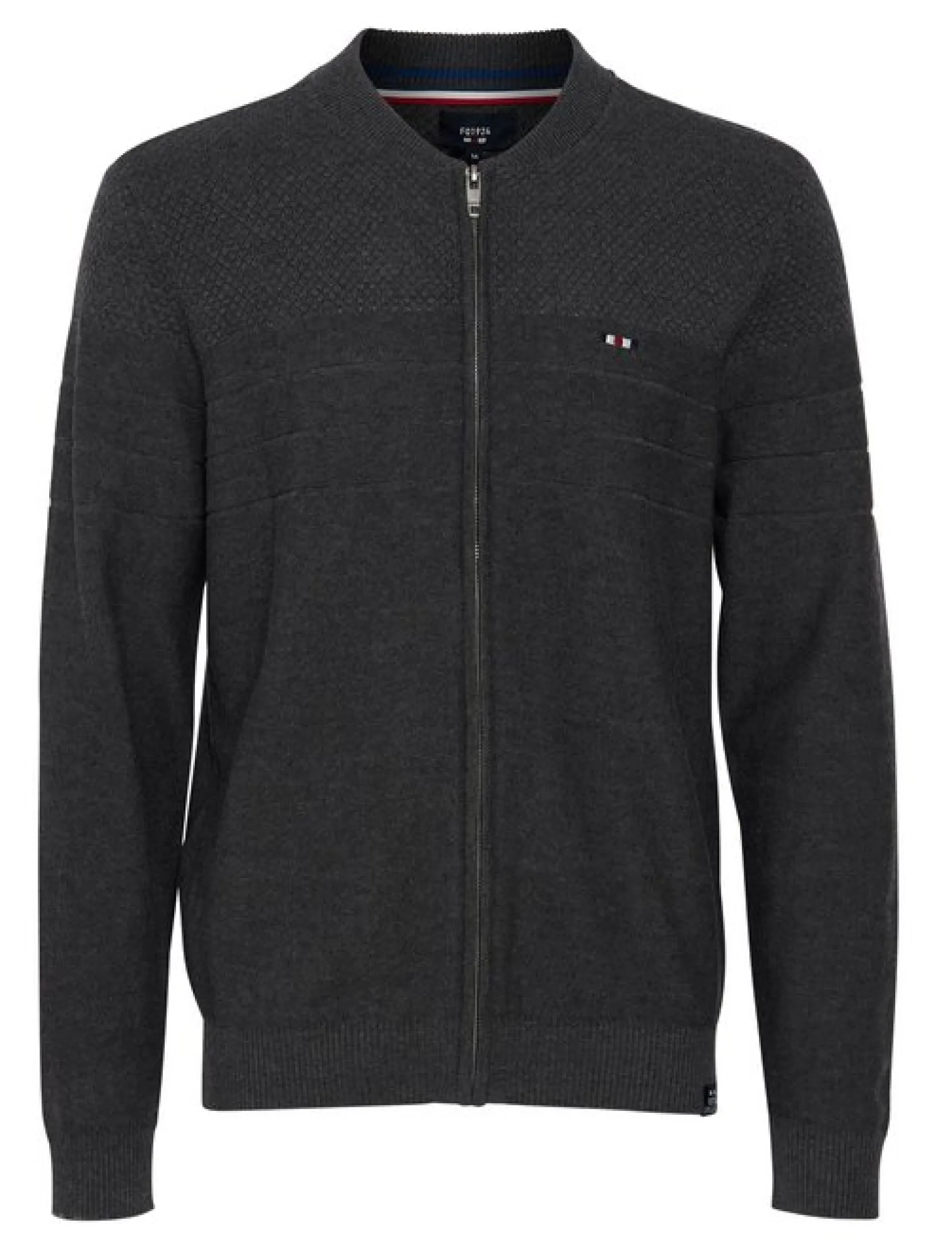 FQ1924 Herren Strickjacke - FQSabato in anthrazit