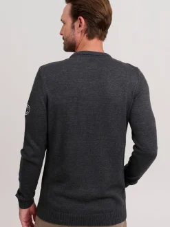 FQ1924 Herren Strickpullover - FQErlo in anthrazit