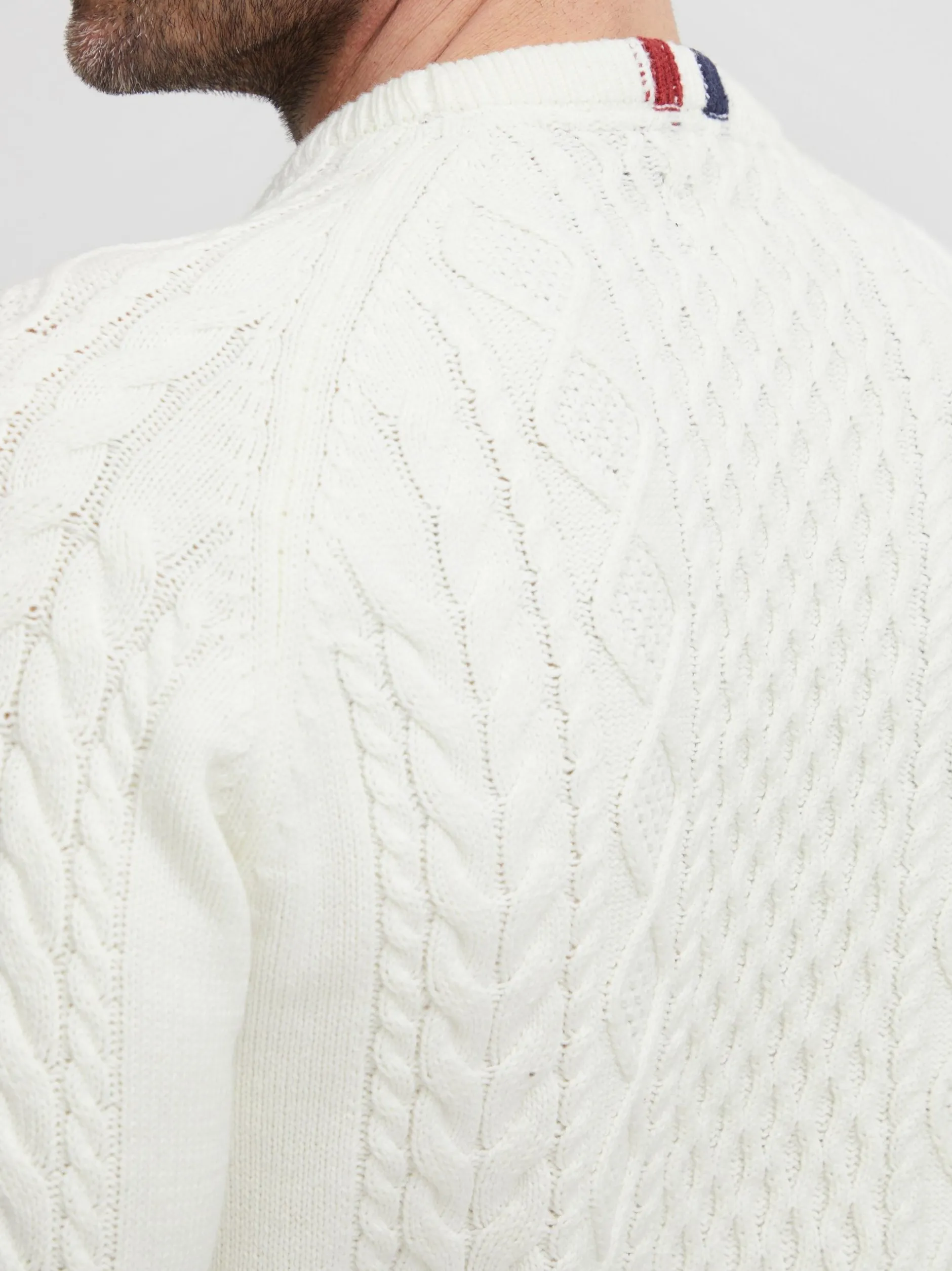 FQ1924 Herren Strickpullover - FQKyle in weiß