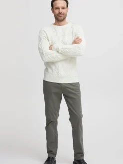 FQ1924 Herren Strickpullover - FQKyle in weiß