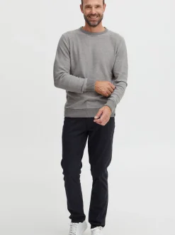 FQ1924 Herren Strickpullover - FQLeon in grau