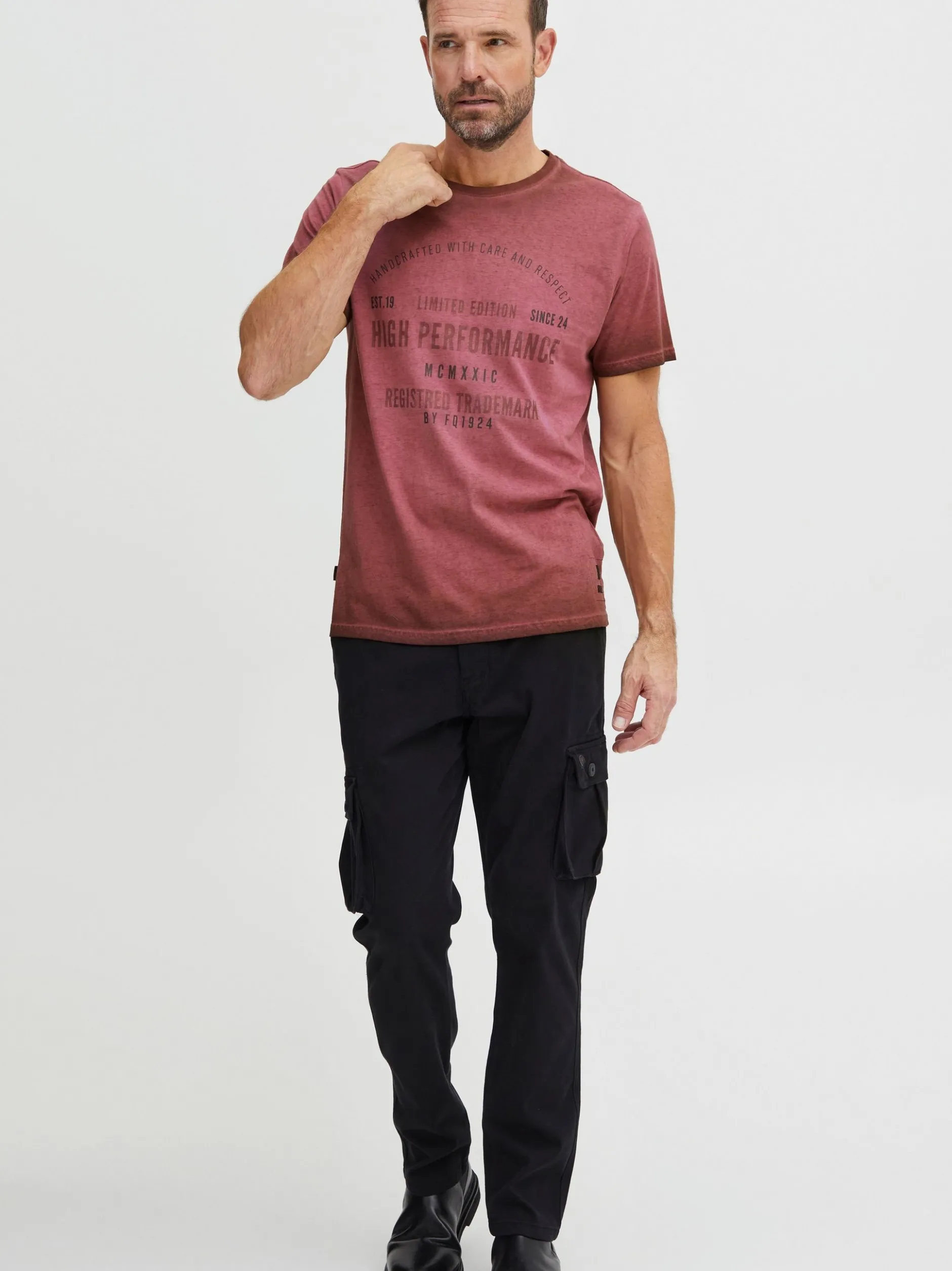 FQ1924 Herren T-Shirt - FQEmil in rot