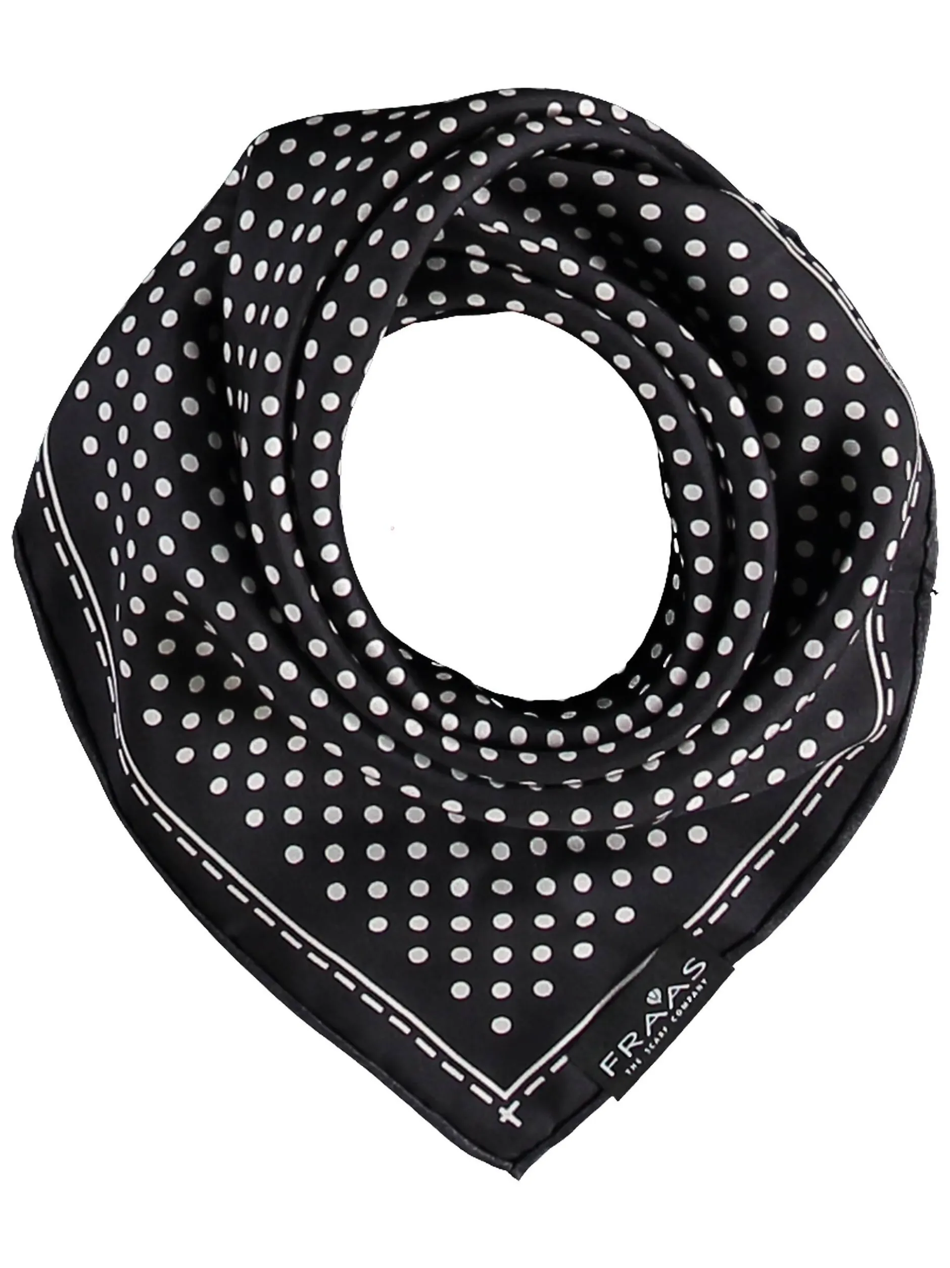 Fraas Damen Nickituch in schwarz