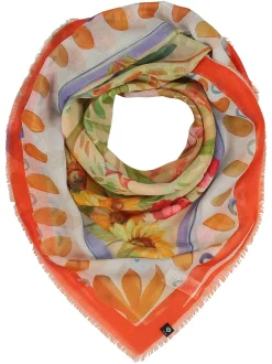 Fraas Damen Tuch in orange mehrfarbig