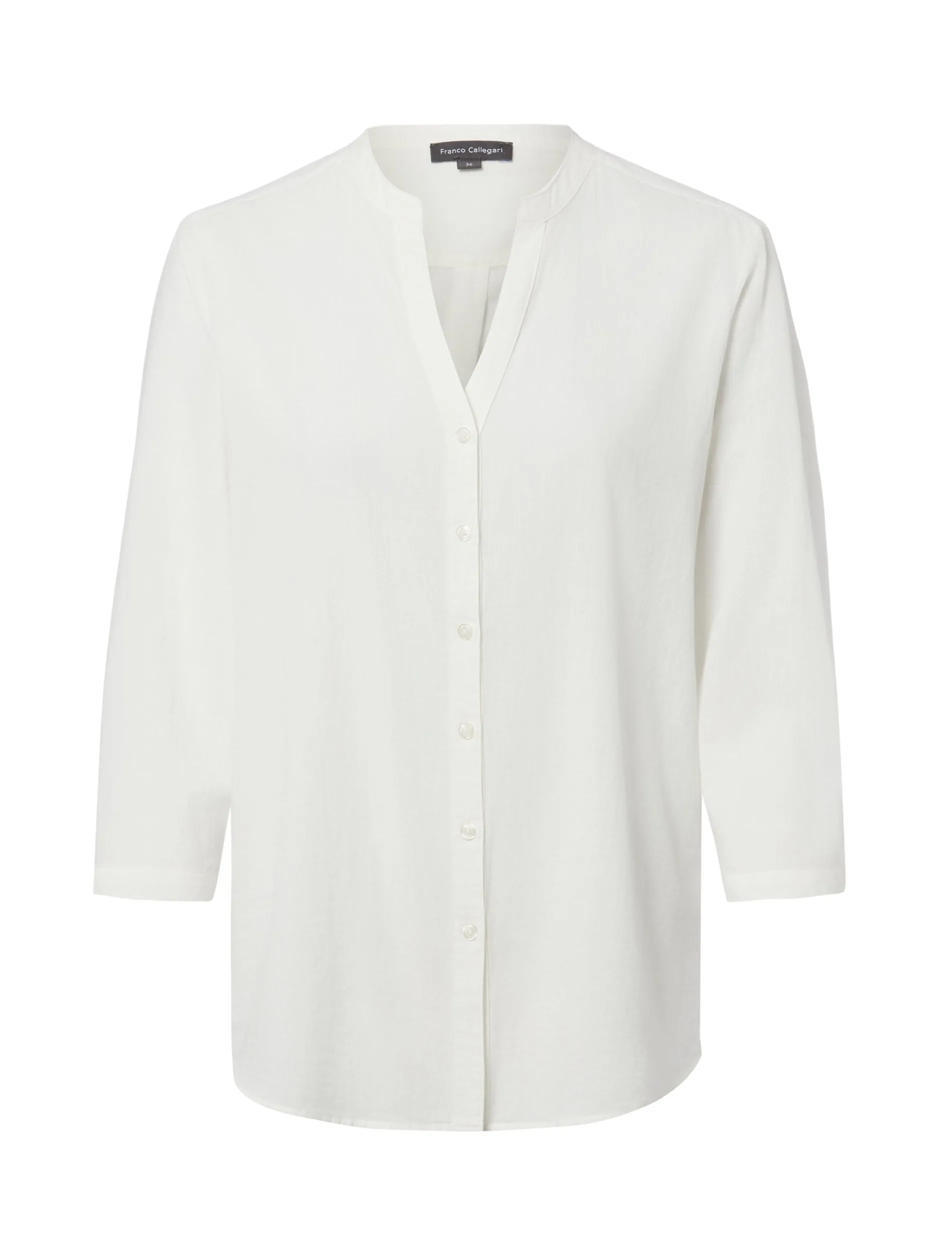 Franco Callegari Damen Bluse in weiß zitrone