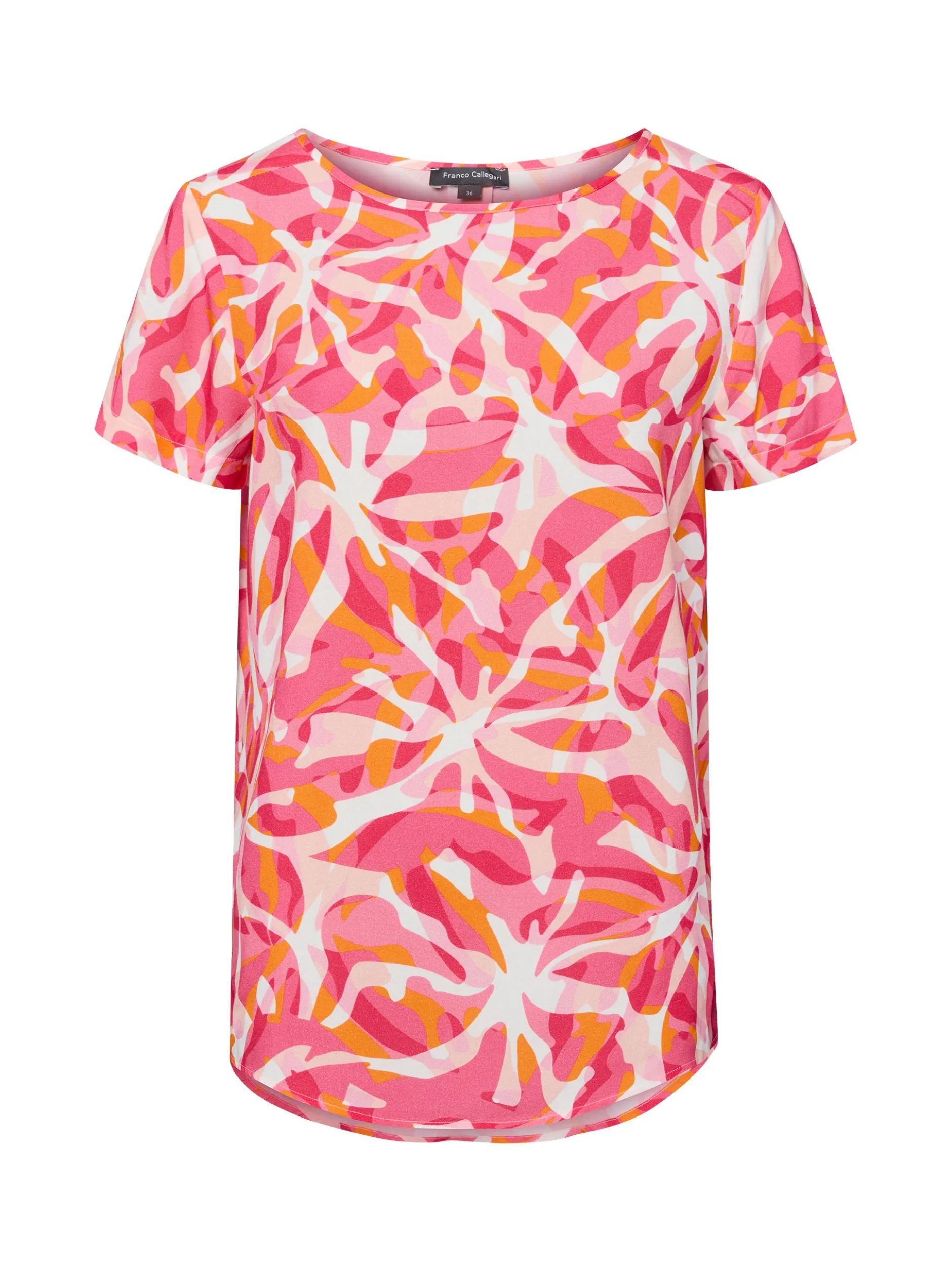 Franco Callegari Damen Blusenshirt - Carry in pink orange