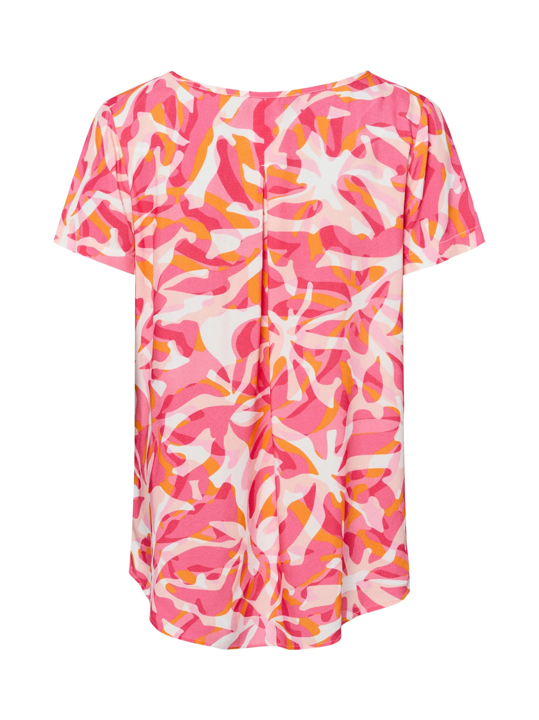 Franco Callegari Damen Blusenshirt - Carry in pink orange
