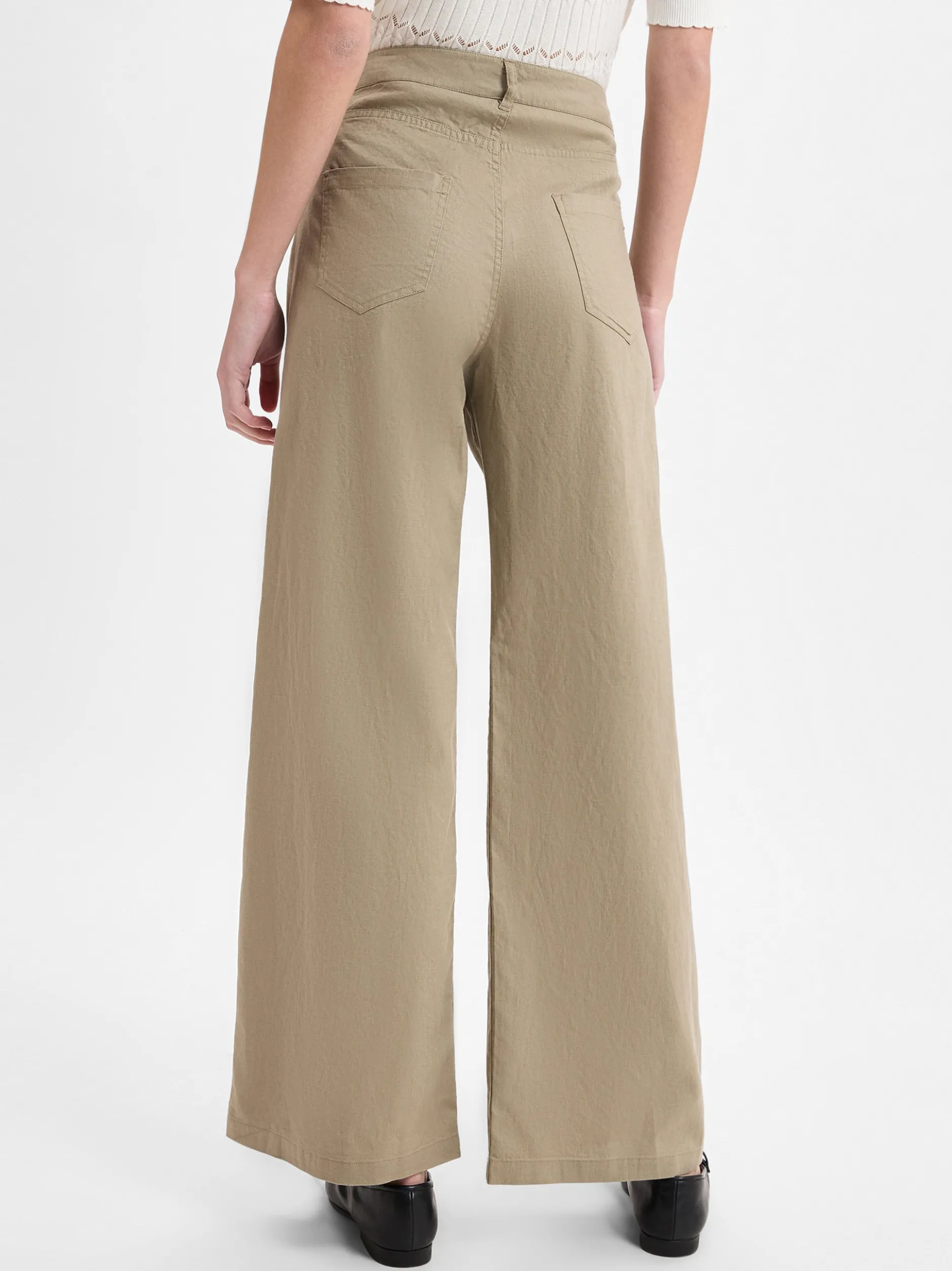 Franco Callegari Damen Hose in taupe - Länge: lang