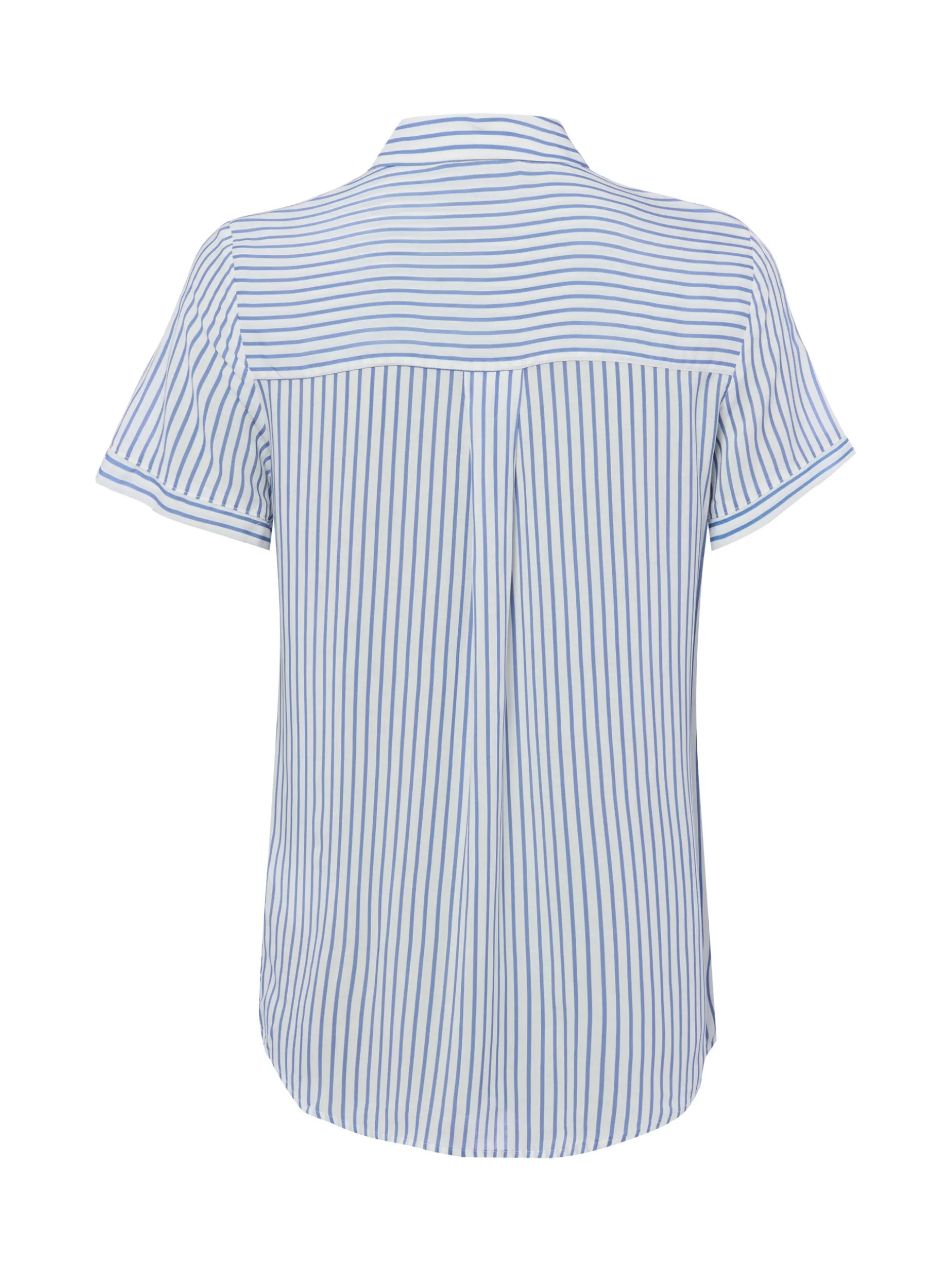 Franco Callegari Damen Kurzarmbluse - Samantha in blau weiß