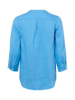Franco Callegari Damen Leinenbluse in blau
