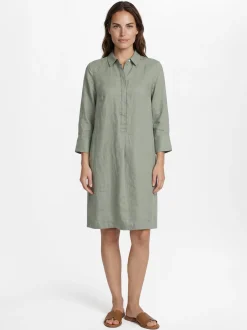 Franco Callegari Damen Leinenkleid in schilf