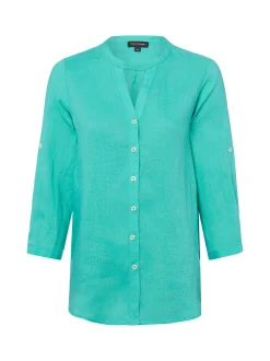 Franco Callegari Damen Leinenbluse in smaragd
