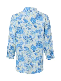 Franco Callegari Damen Leinenbluse in royal