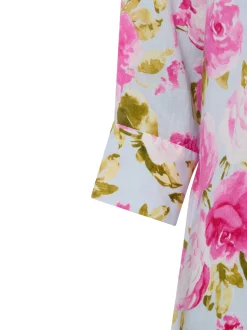 Franco Callegari Damen Leinenkleid in rosa pink