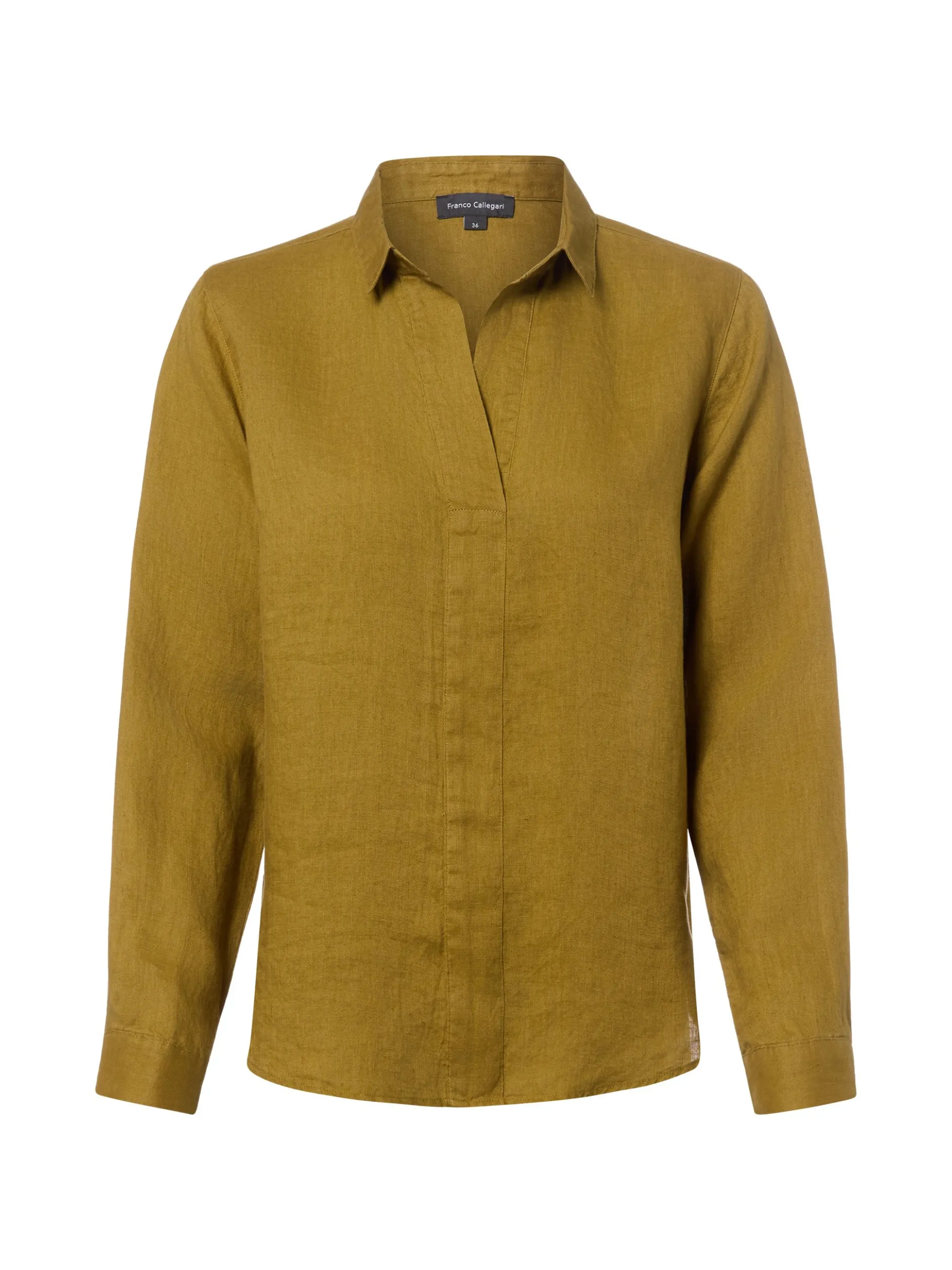 Franco Callegari Damen Leinenbluse in oliv
