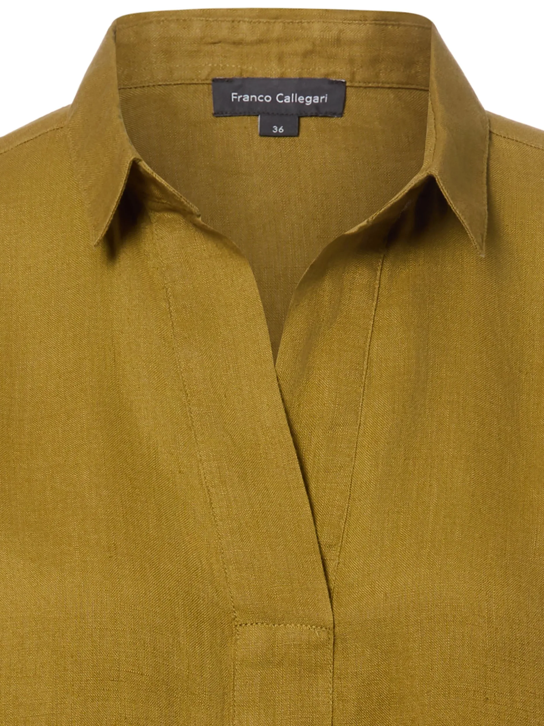 Franco Callegari Damen Leinenbluse in oliv