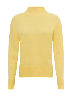 Franco Callegari Damen Pure Cashmere Pullover in gelb