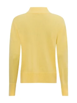 Franco Callegari Damen Pure Cashmere Pullover in gelb