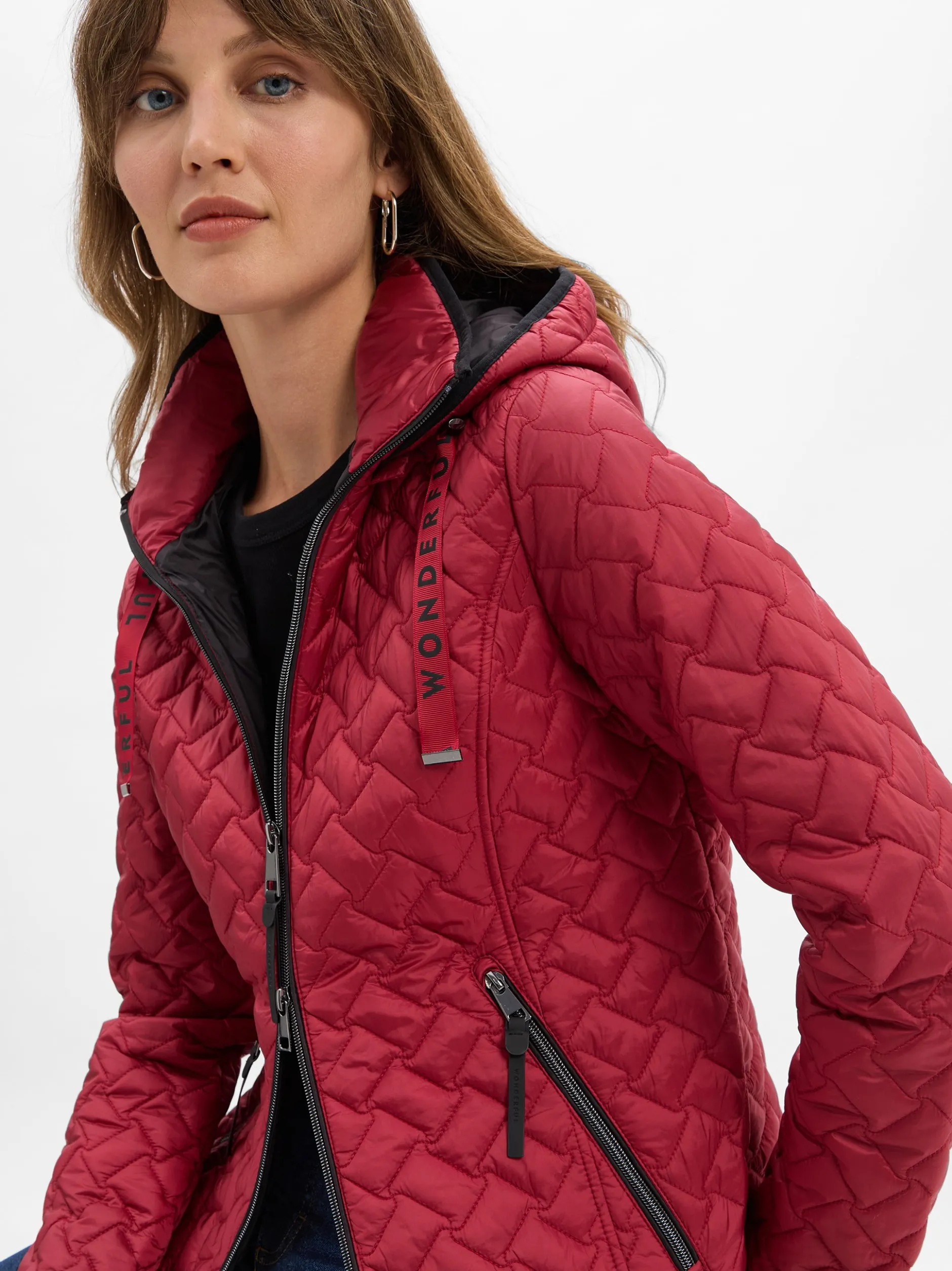 Franco Callegari Damen Steppjacke in rot