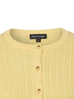 Franco Callegari Damen Strickjacke in gelb