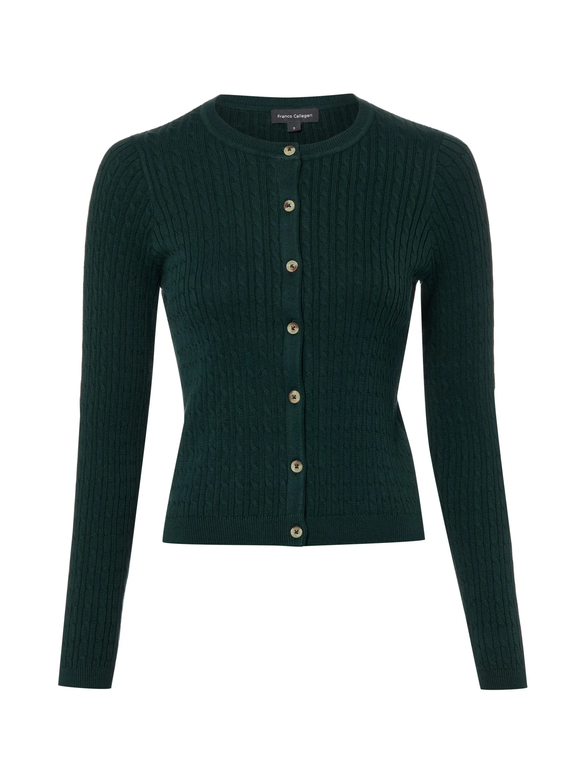 Franco Callegari Damen Strickjacke in tanne