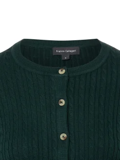 Franco Callegari Damen Strickjacke in tanne