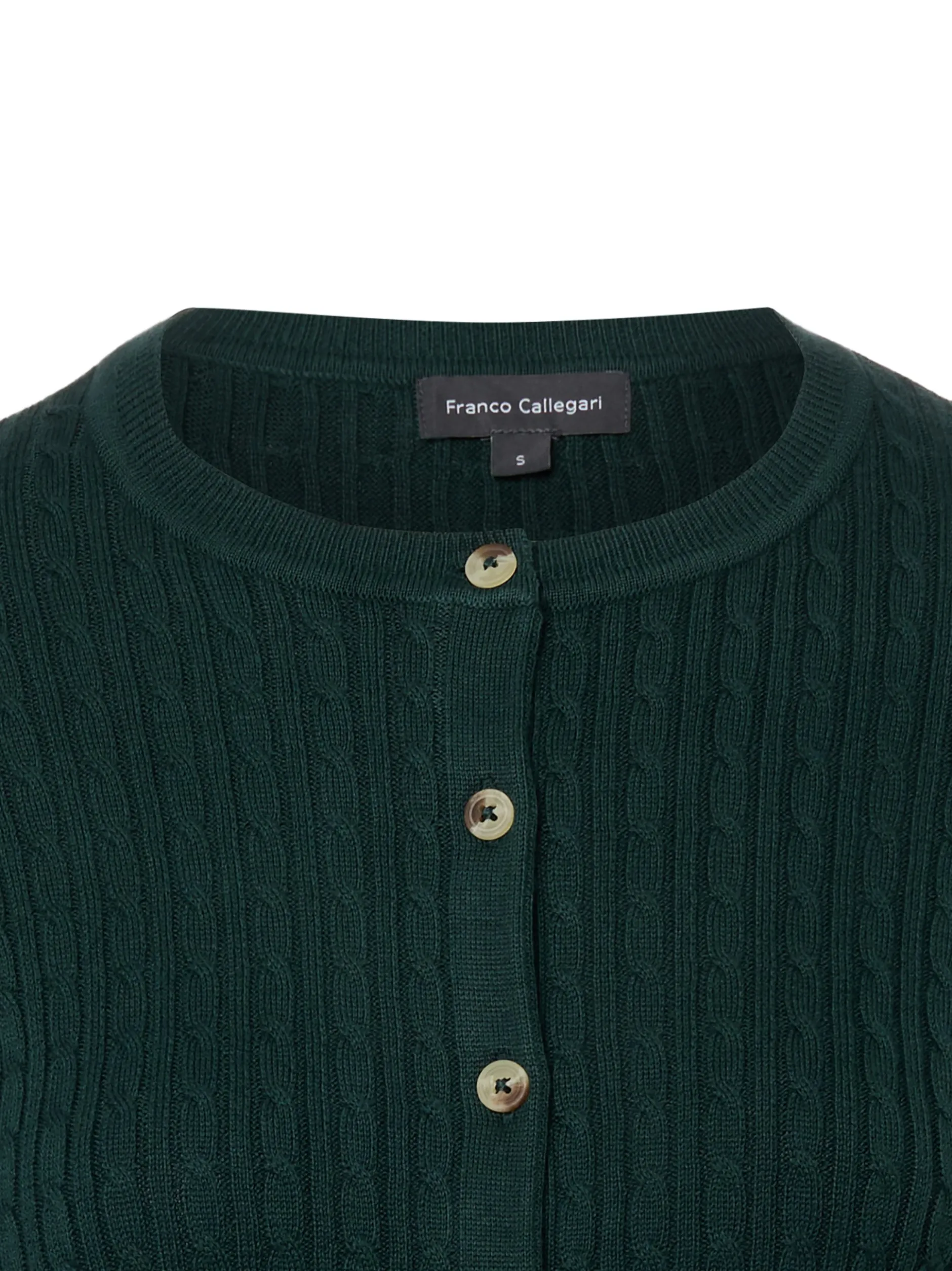 Franco Callegari Damen Strickjacke in tanne