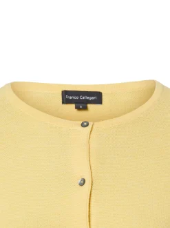 Franco Callegari Damen Strickjacke in gelb