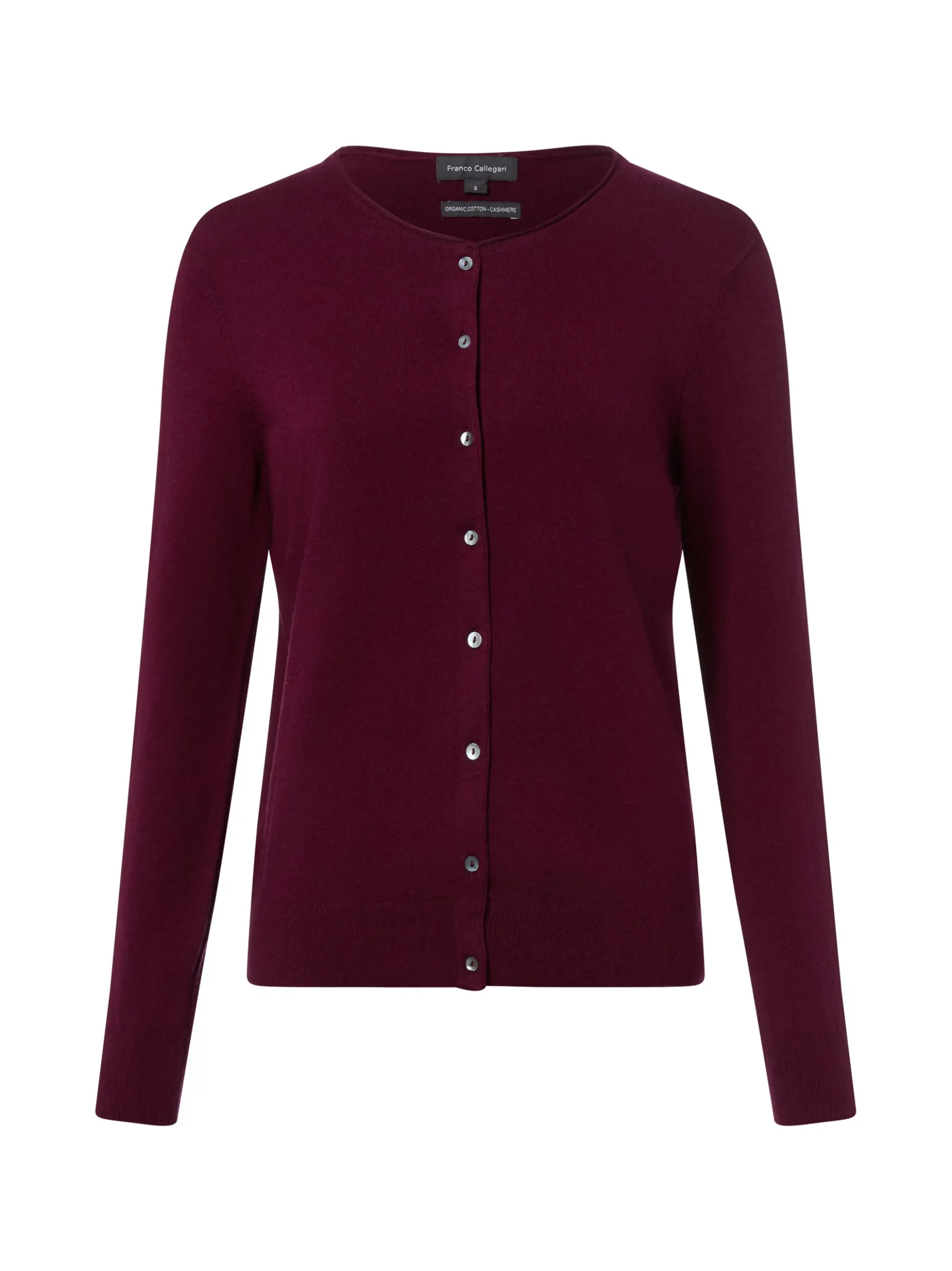 Franco Callegari Damen Strickjacke mit Cashmere-Anteil in himbeer