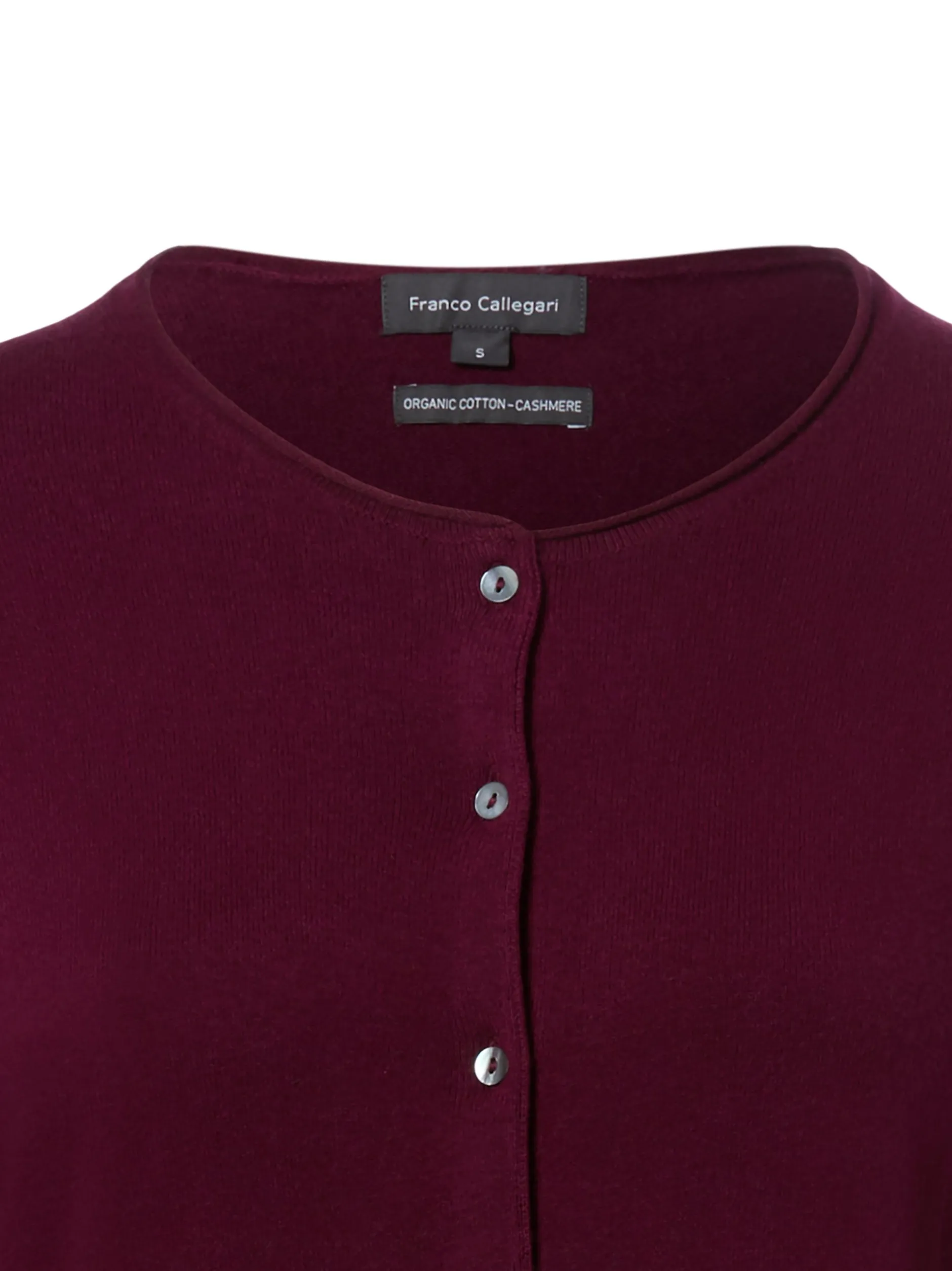 Franco Callegari Damen Strickjacke mit Cashmere-Anteil in himbeer