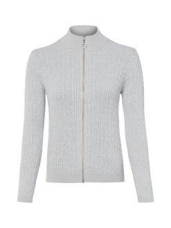 Franco Callegari Damen Strickjacke in hellgrau