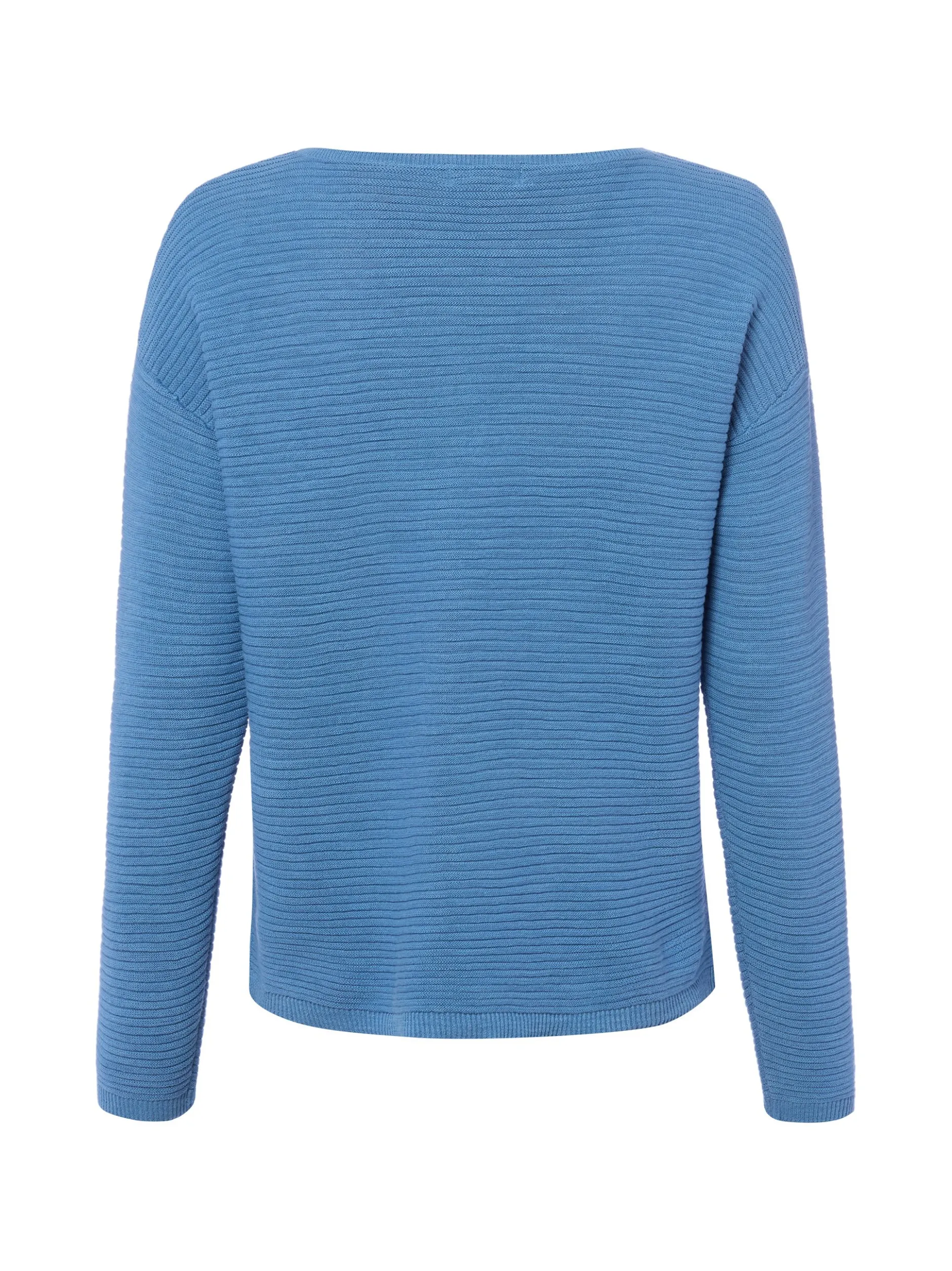 Franco Callegari Damen Strickpullover mit Leinen in blau