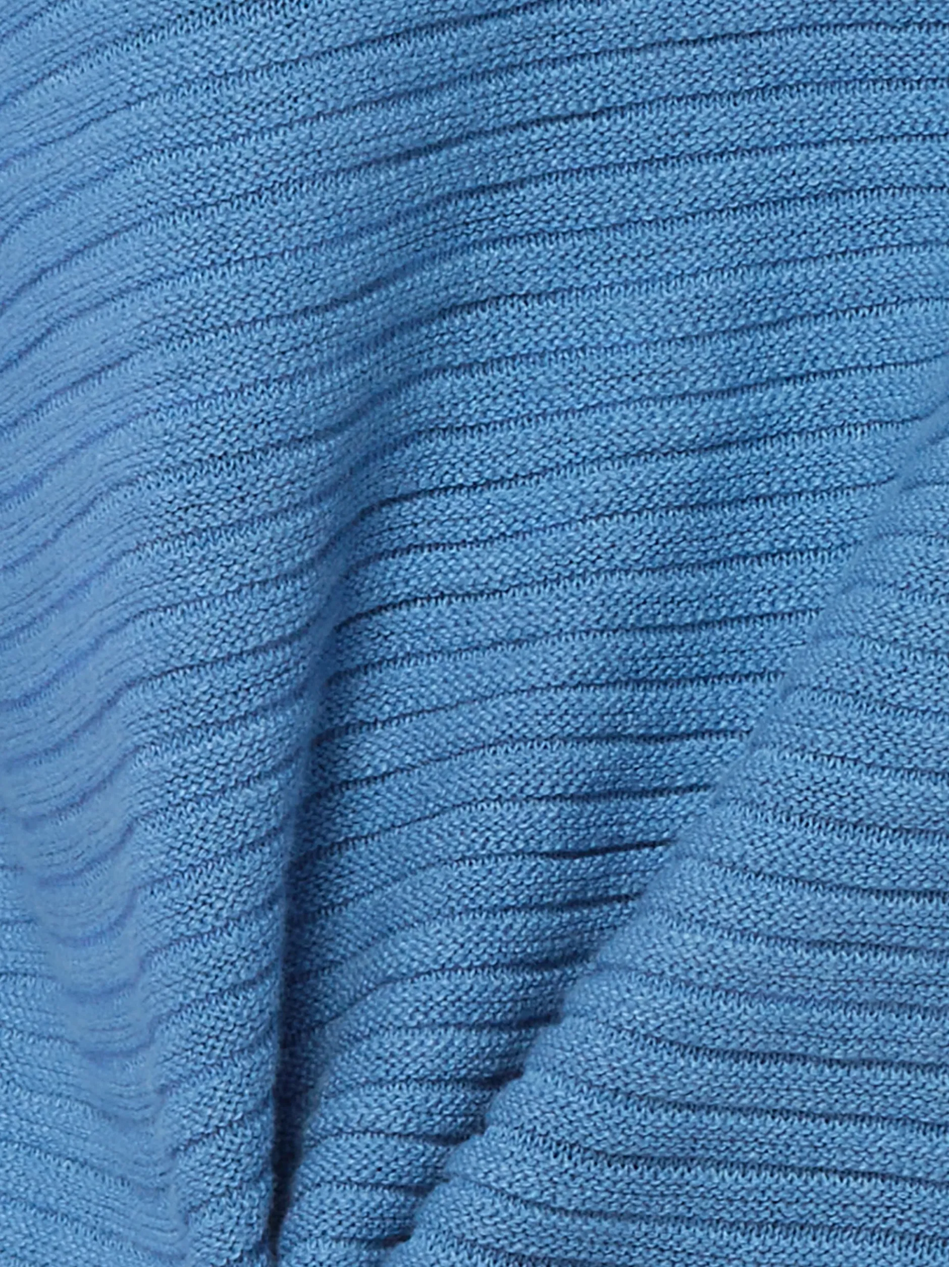 Franco Callegari Damen Strickpullover mit Leinen in blau