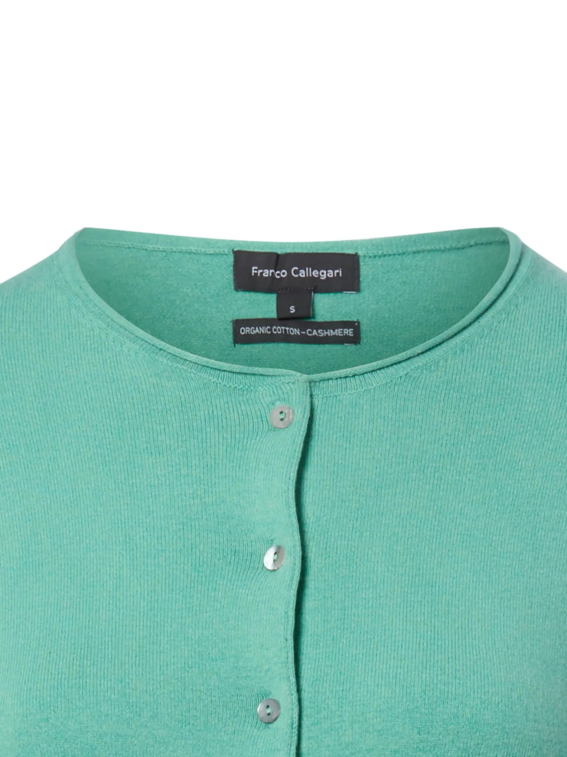 Franco Callegari Damen Strickjacke mit Cashmere-Anteil in smaragd