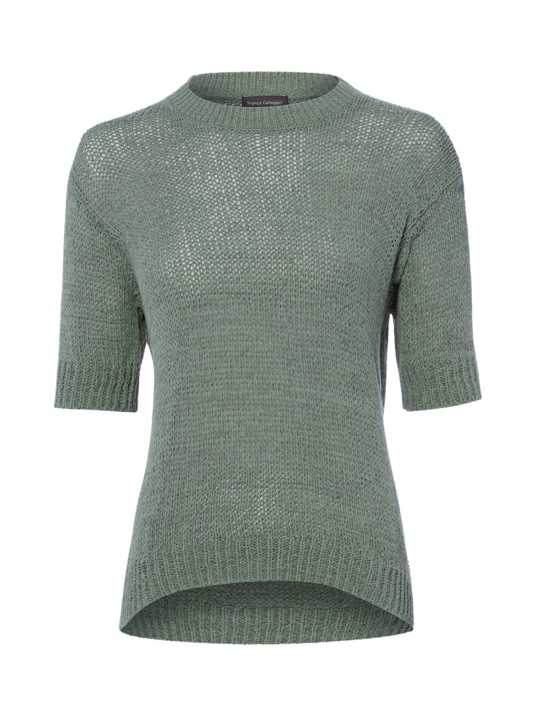 Franco Callegari Damen Strickshirt in khaki