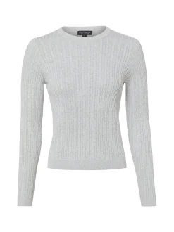 Franco Callegari Damen Strickpullover in hellgrau