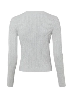 Franco Callegari Damen Strickpullover in hellgrau