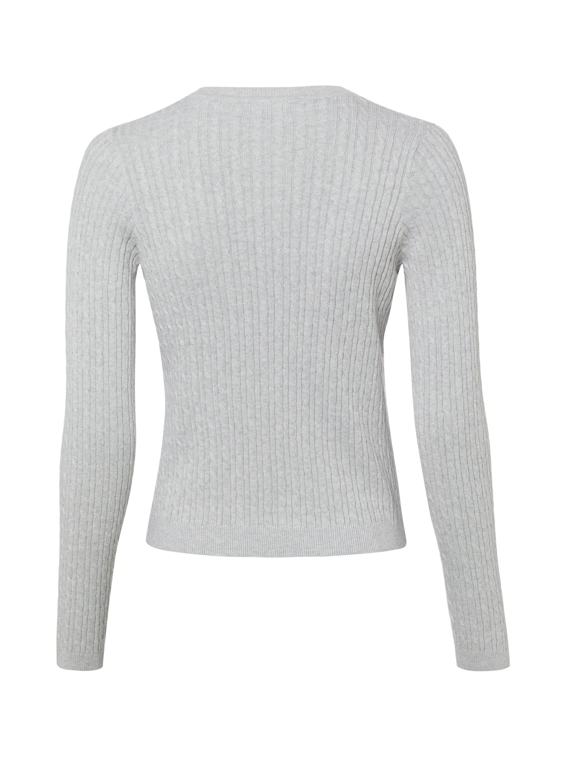 Franco Callegari Damen Strickpullover in hellgrau