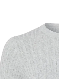 Franco Callegari Damen Strickpullover in hellgrau